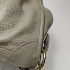 Balenciaga City Small Metallic Edge Taupe