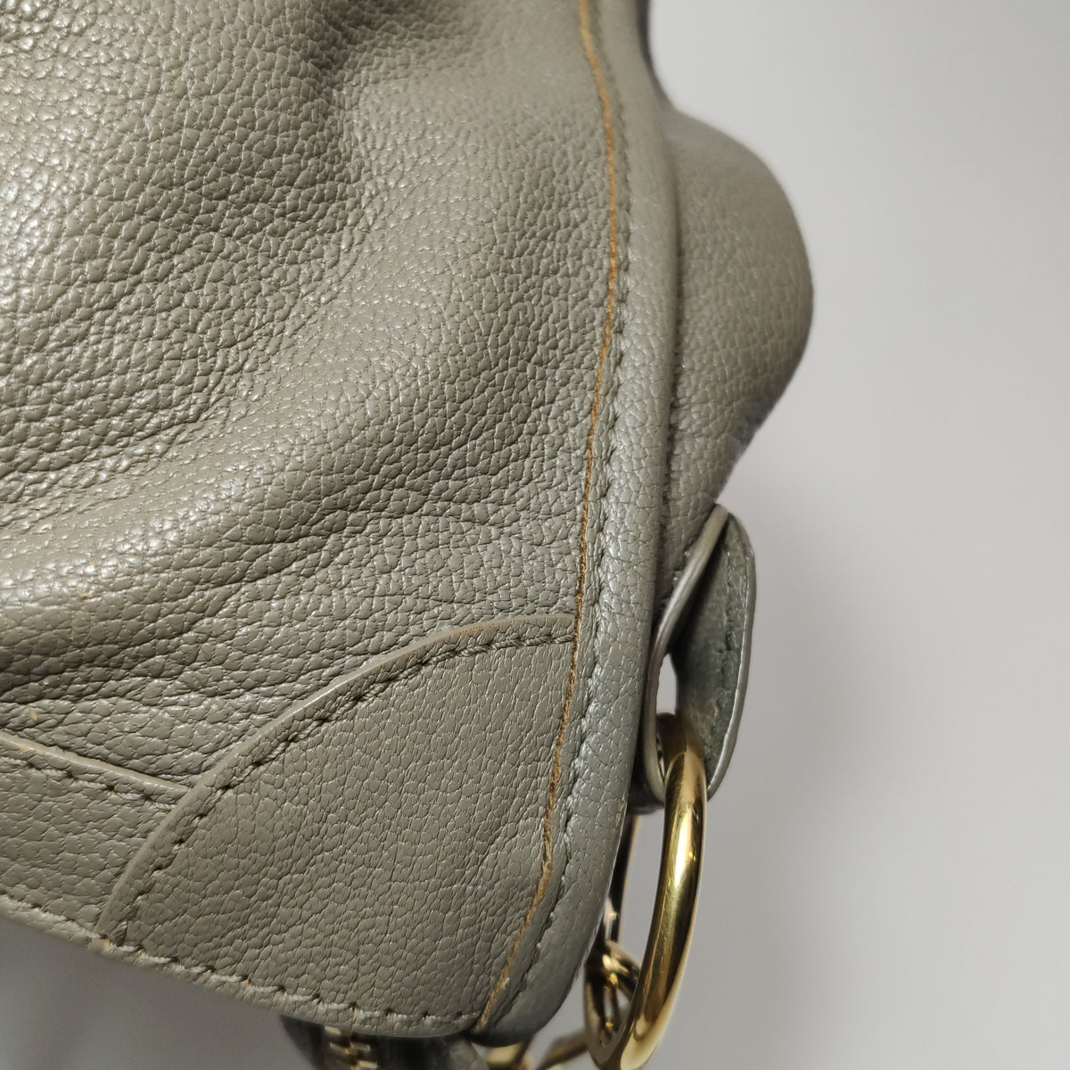 Balenciaga City Small Metallic Edge Taupe
