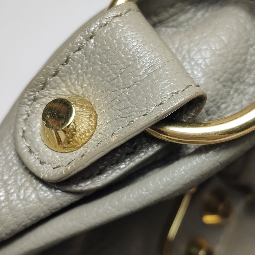 Balenciaga City Small Metallic Edge Taupe