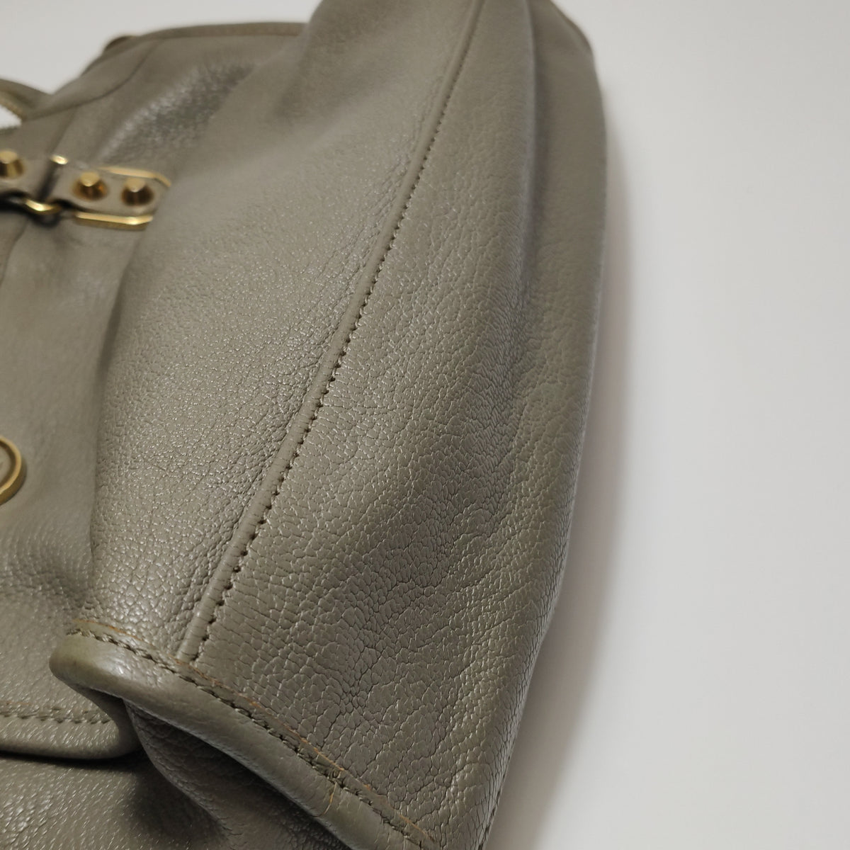 Balenciaga City Small Metallic Edge Taupe