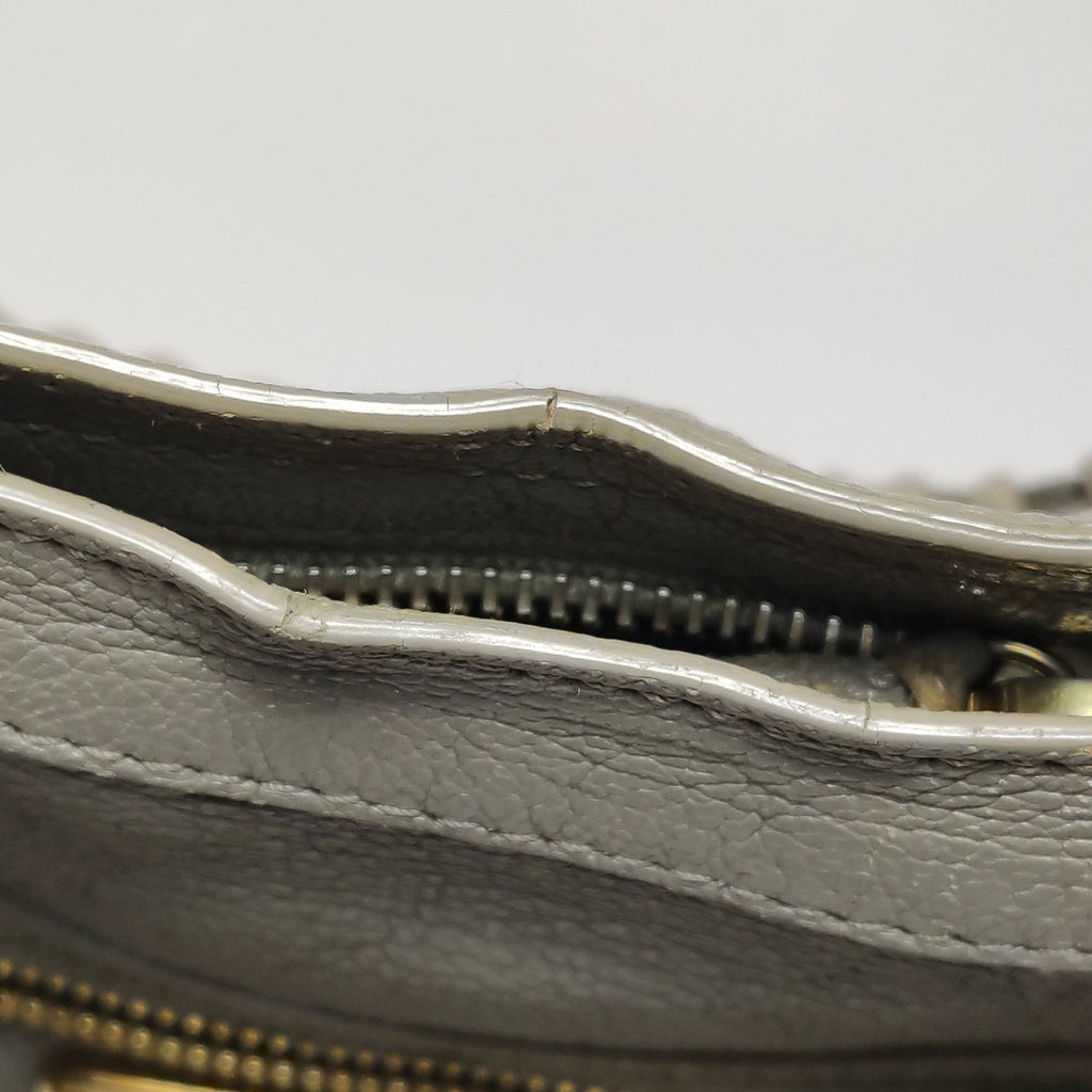 Balenciaga City Small Metallic Edge Taupe