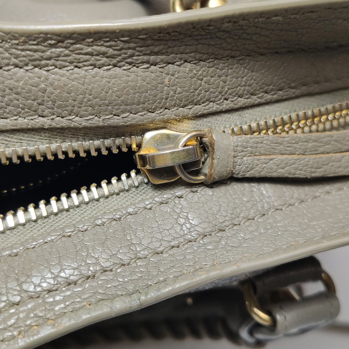 Balenciaga City Small Metallic Edge Taupe