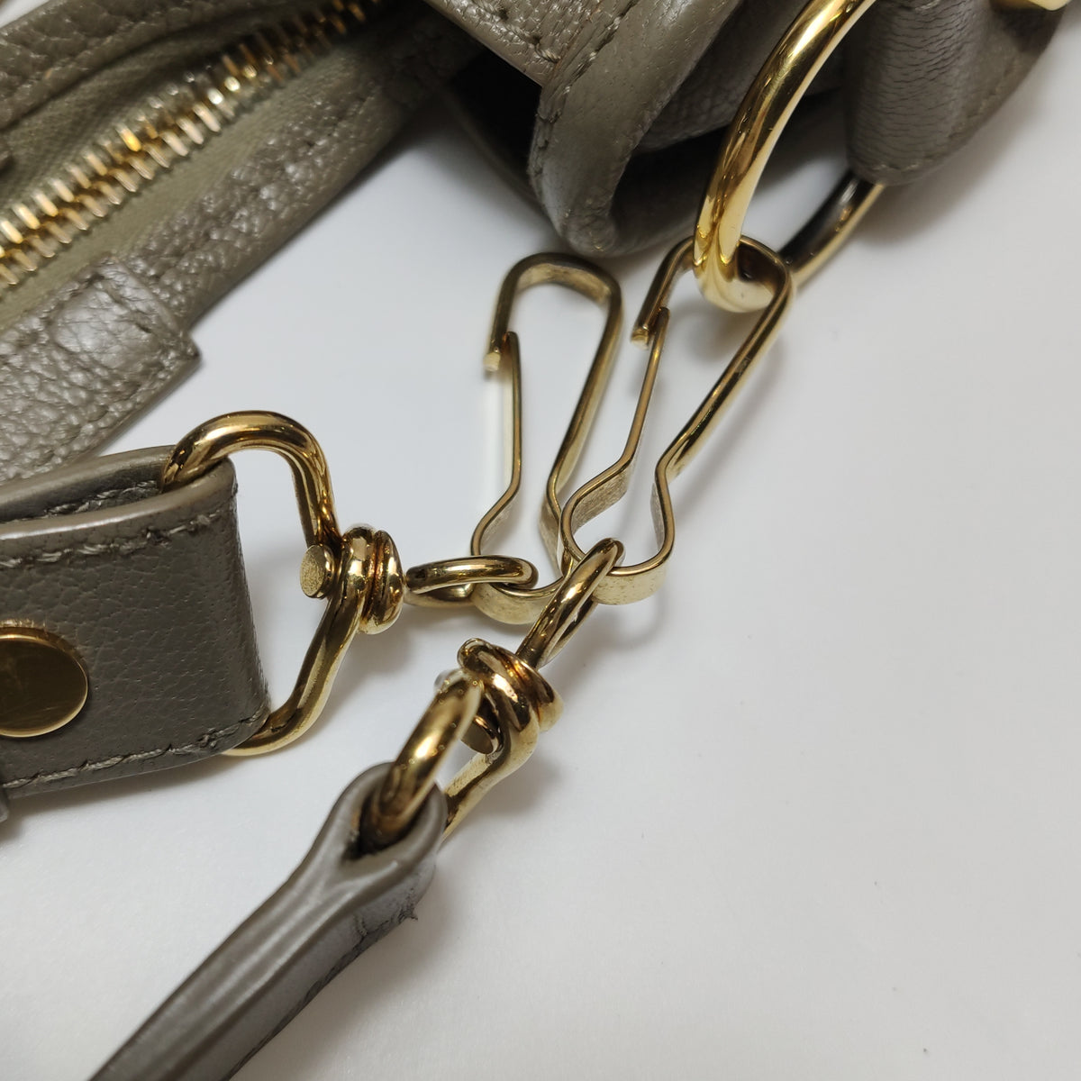 Balenciaga City Small Metallic Edge Taupe