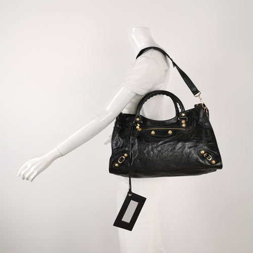 Balenciaga Classic City Medium Black