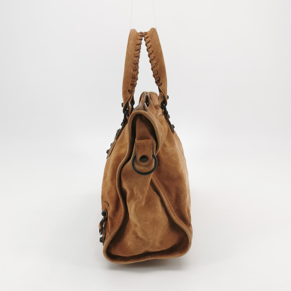 Balenciaga Le City Medium Suede Tan