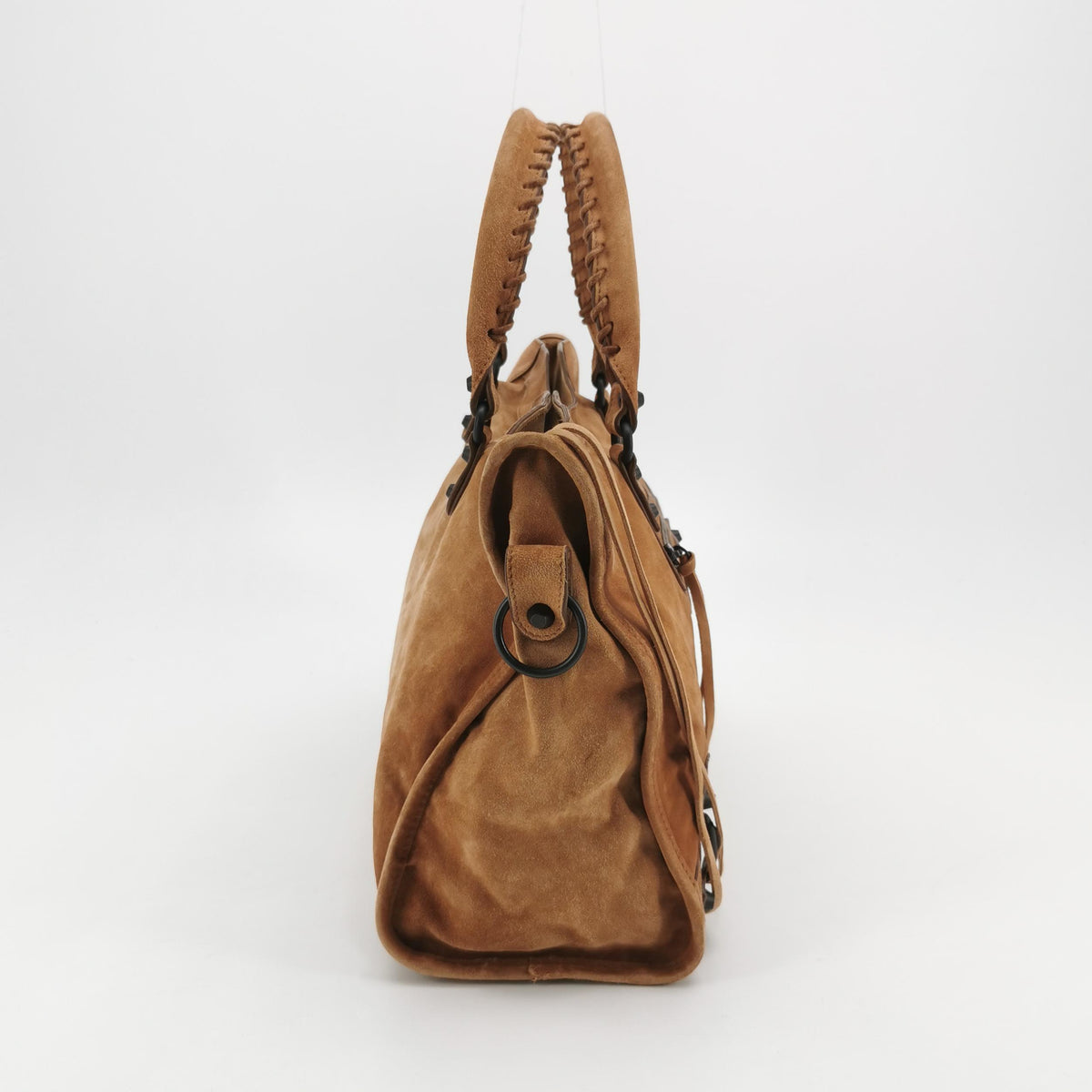 Balenciaga Le City Medium Suede Tan