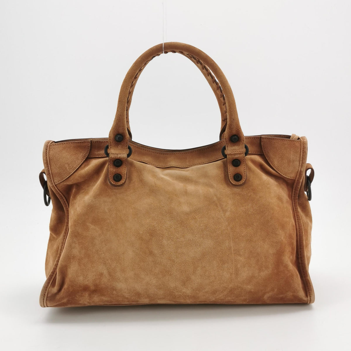 Balenciaga Le City Medium Suede Tan