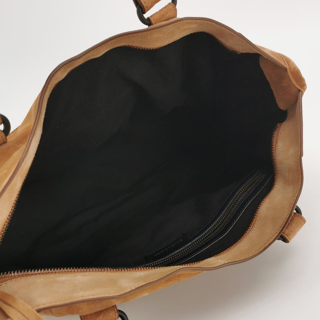 Balenciaga Le City Medium Suede Tan
