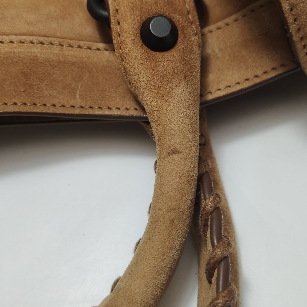 Balenciaga Le City Medium Suede Tan