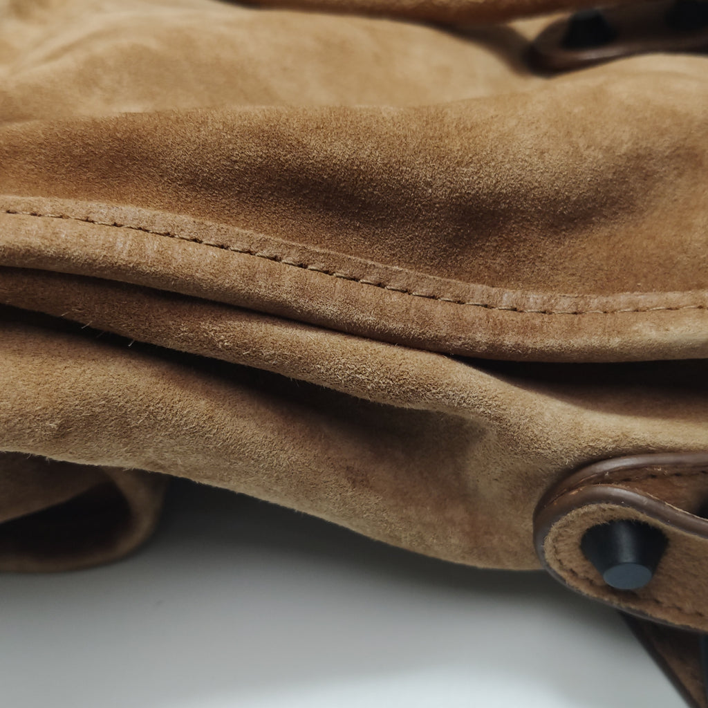 Balenciaga Le City Medium Suede Tan
