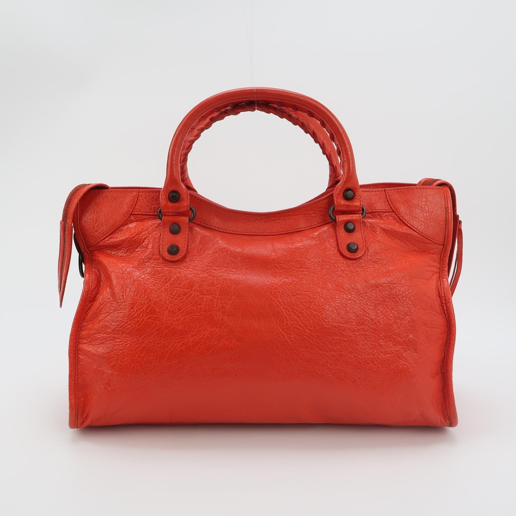 Balenciaga Classic Giant City Medium Bright Red