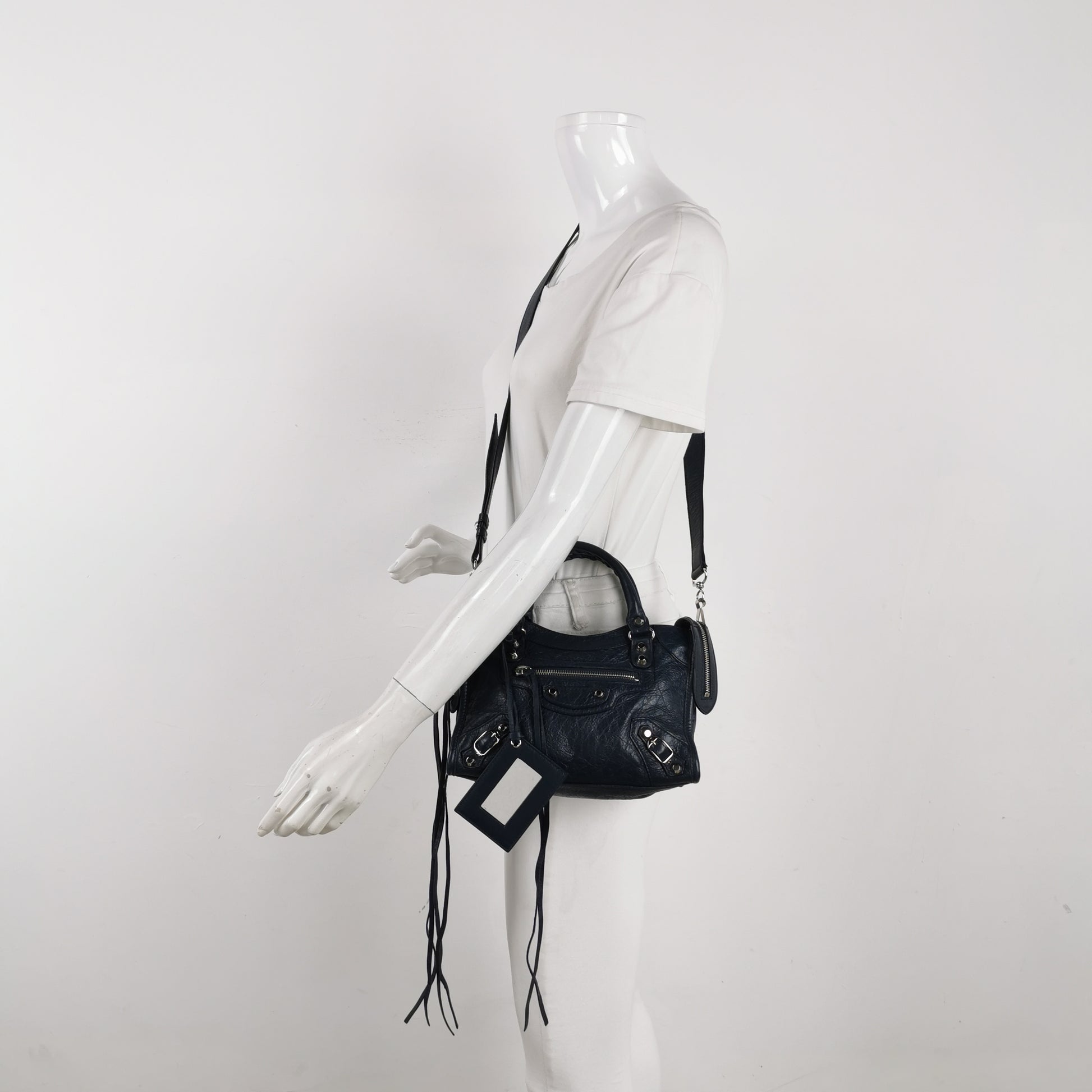 Balenciaga Classic City Mini Dark Blue