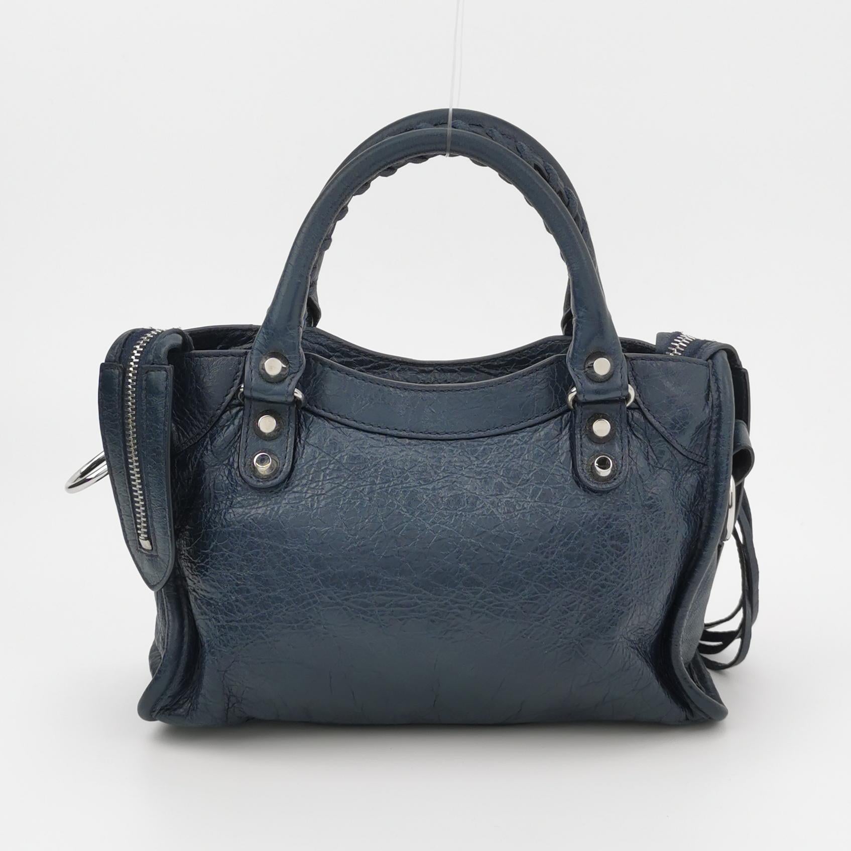 Balenciaga Classic City Mini Dark Blue