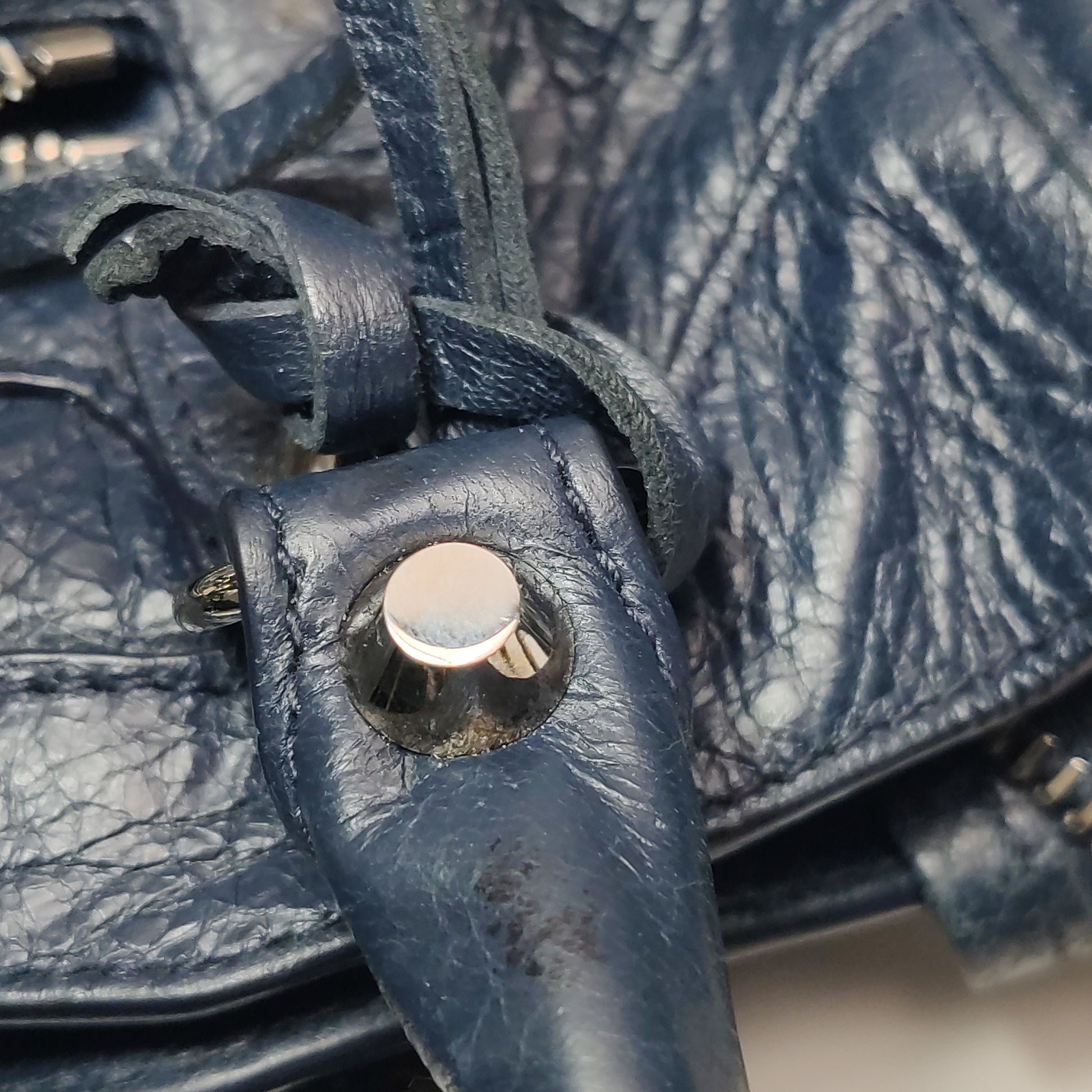 Balenciaga Classic City Mini Dark Blue