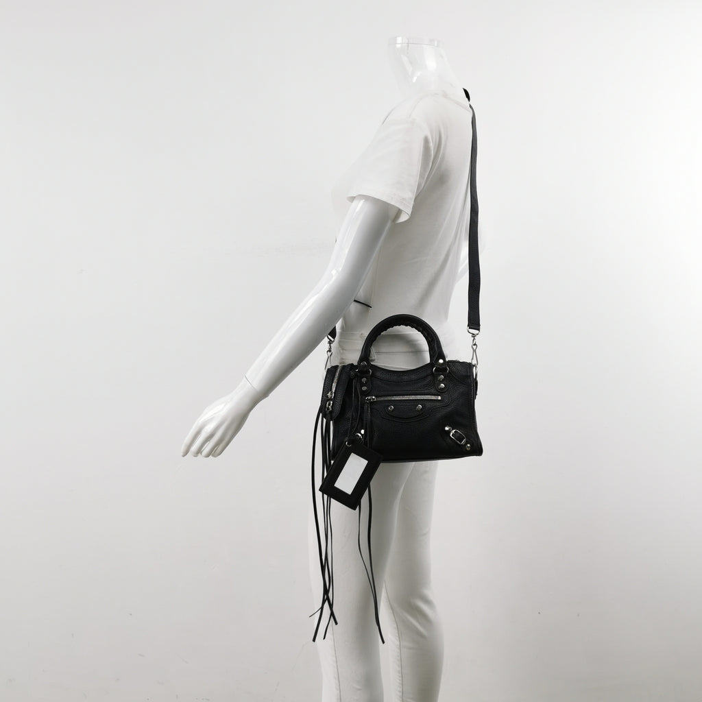 Balenciaga City Mini Grained SHW