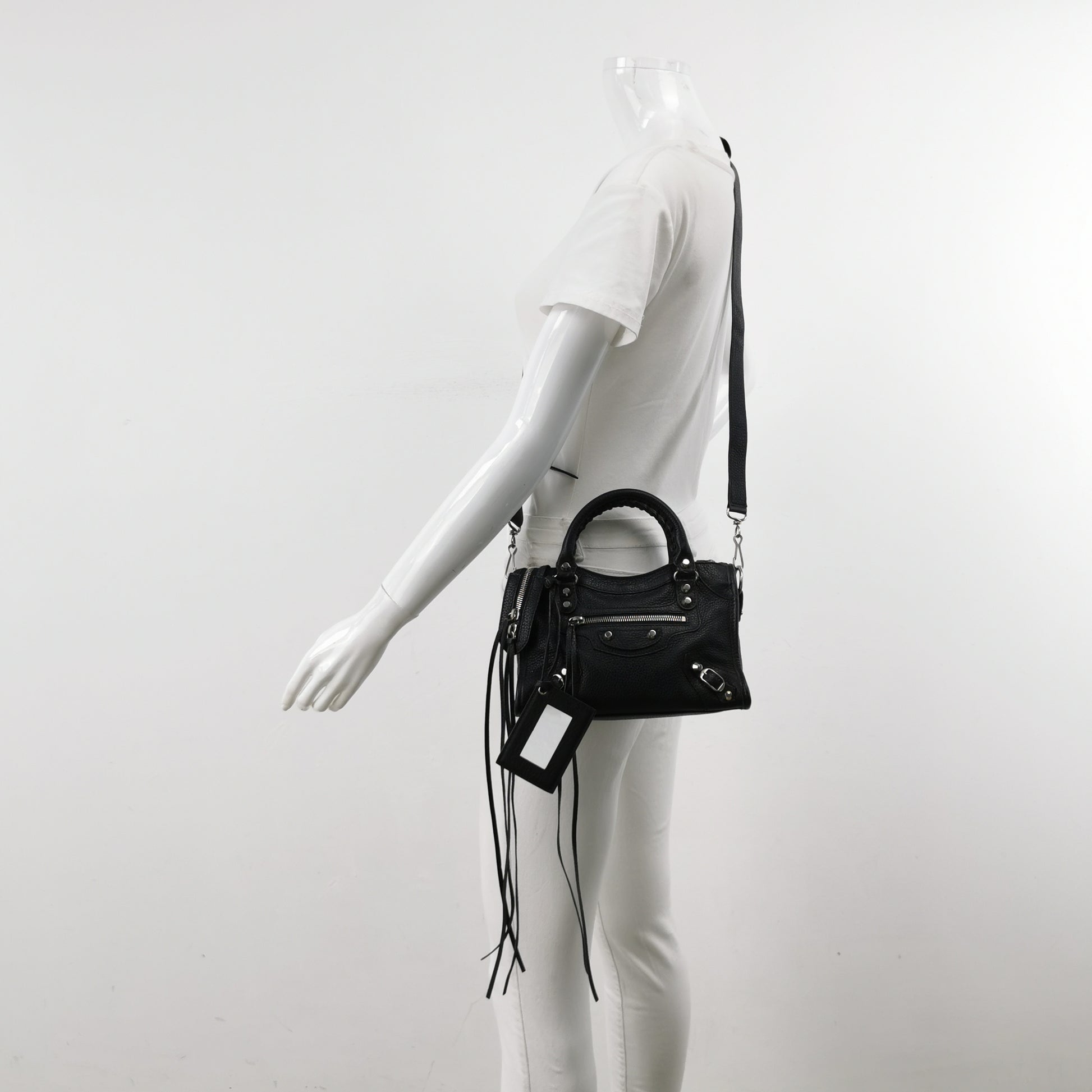 Balenciaga City Mini Grained SHW