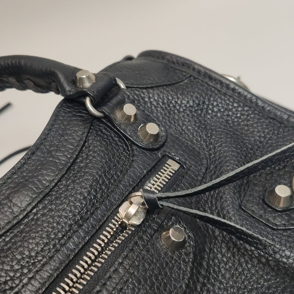 Balenciaga City Mini Grained SHW