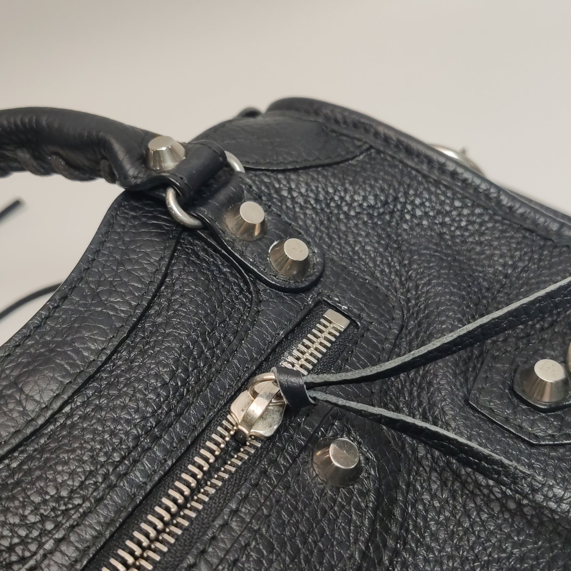 Balenciaga City Mini Grained SHW