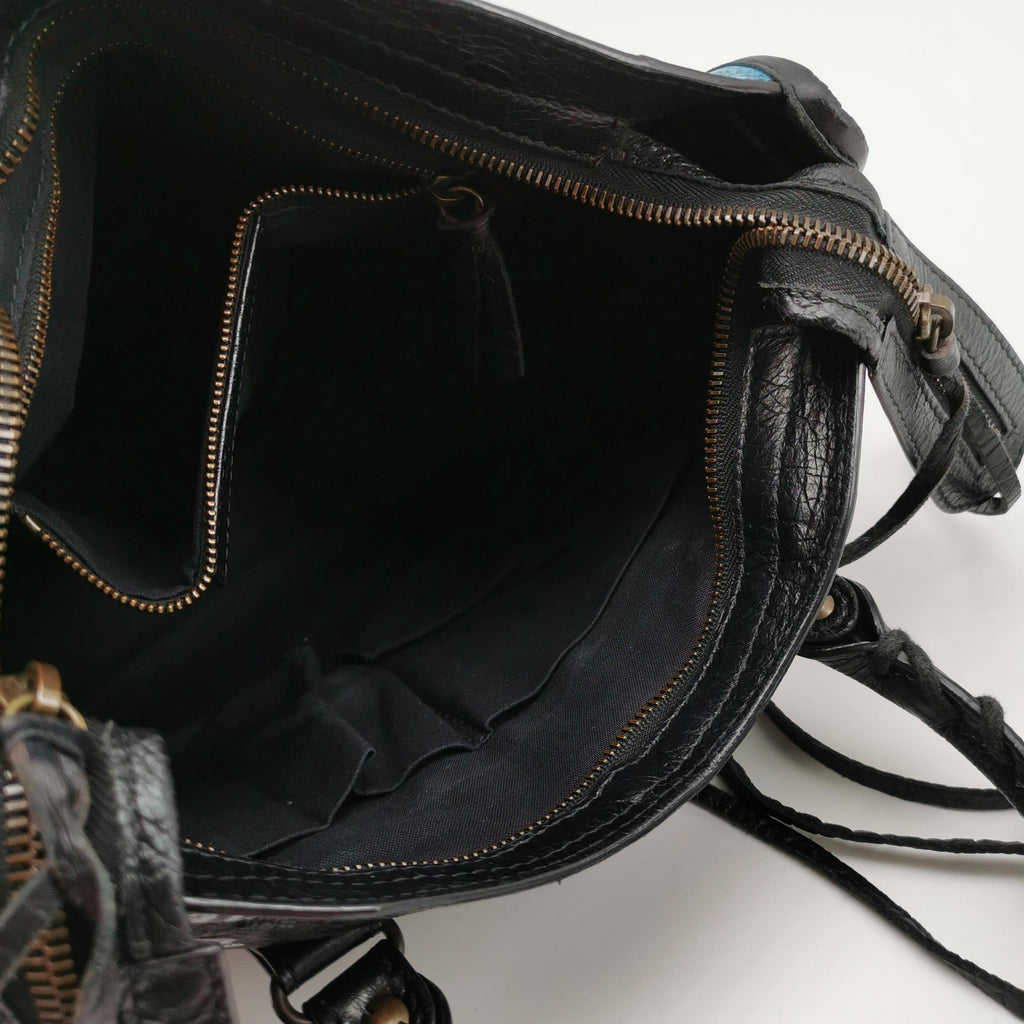 Balenciaga City Small Graffiti Black