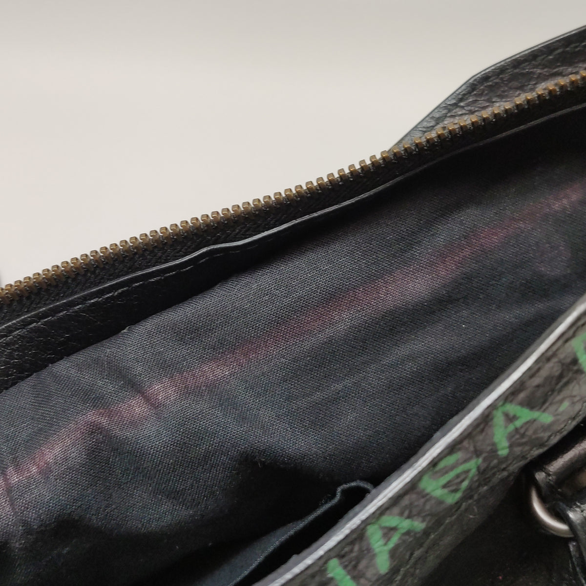 Balenciaga City Small Graffiti Black