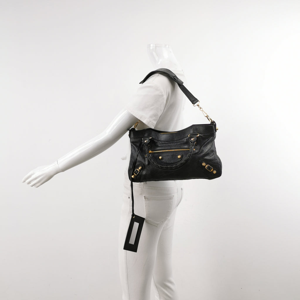 Balenciaga Classic City First Bag Black GHW