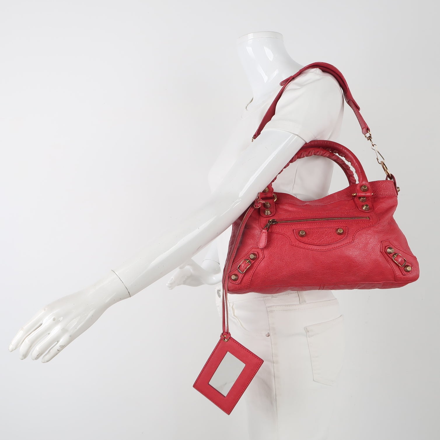 Balenciaga Classic First Bag Red GHW