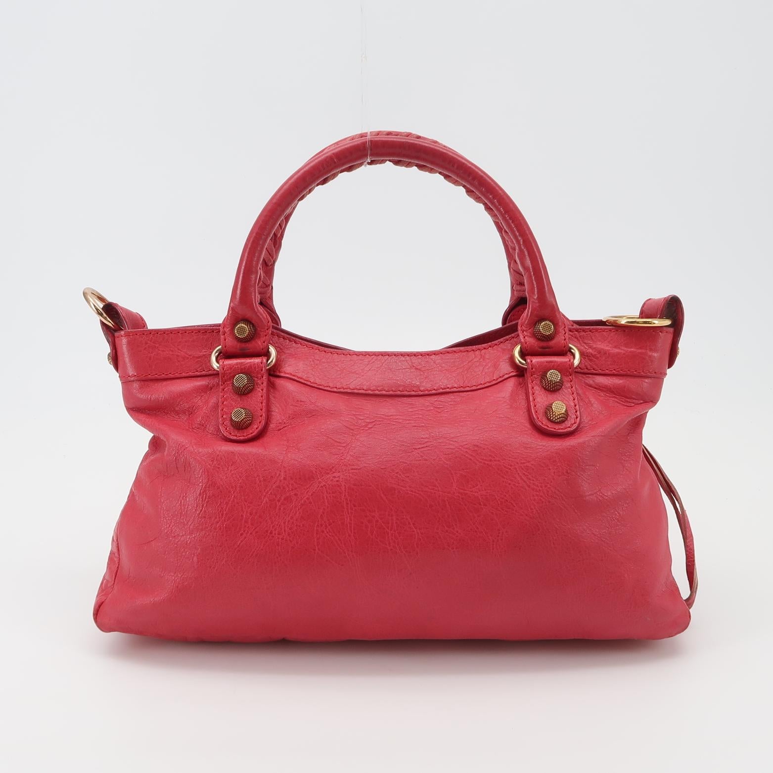 Balenciaga Classic First Bag Red GHW