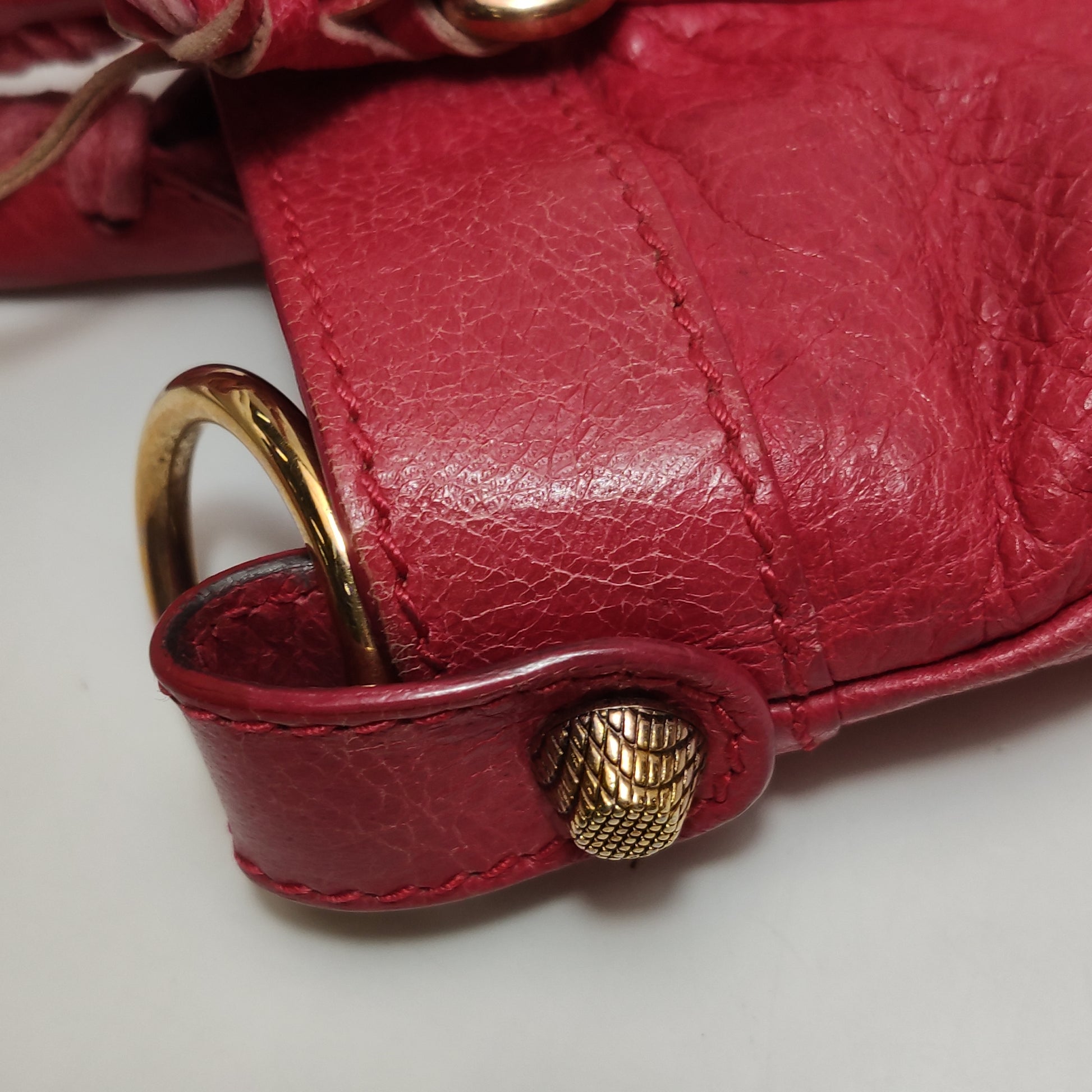 Balenciaga Classic First Bag Red GHW