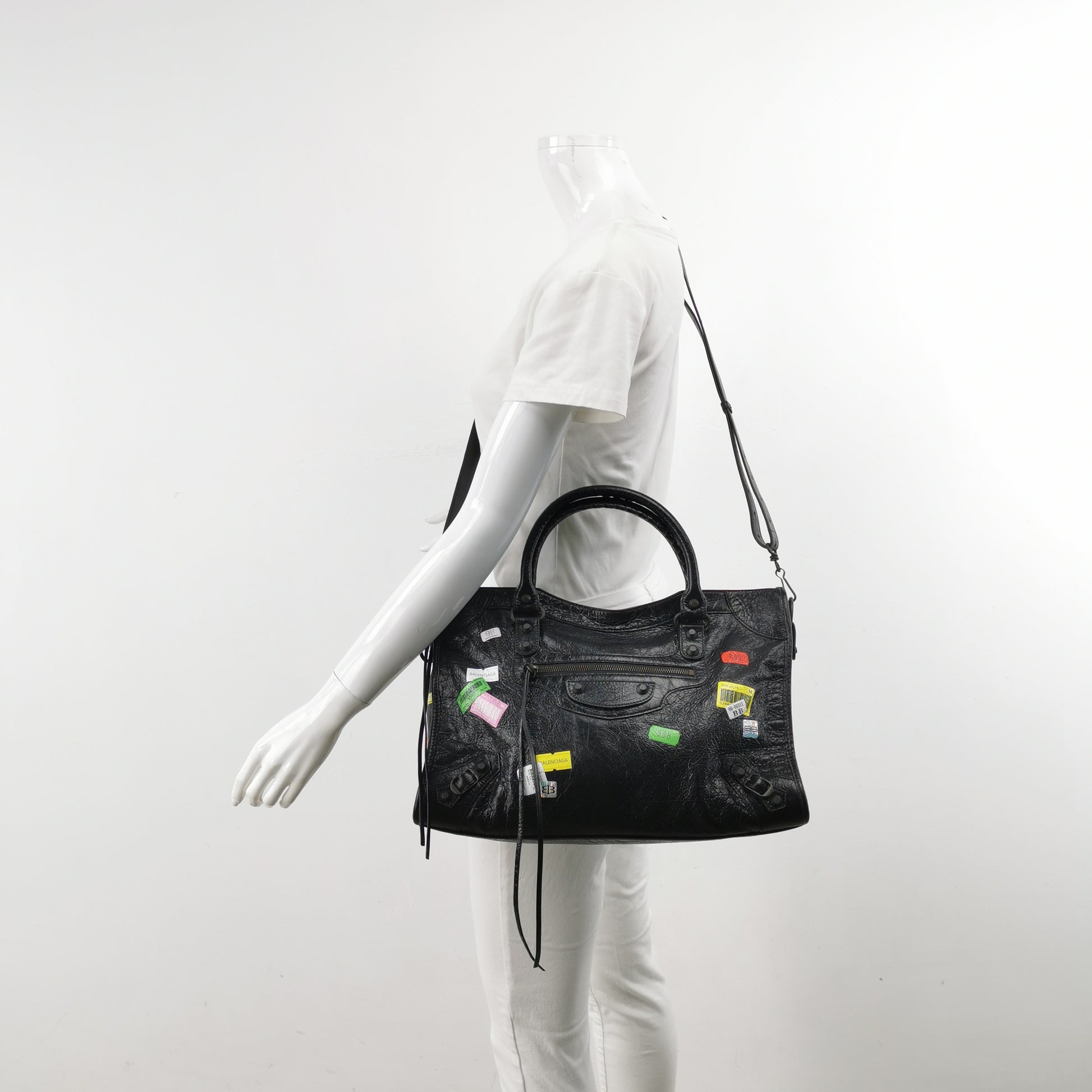 Balenciaga Classic City Medium Printed Sticker