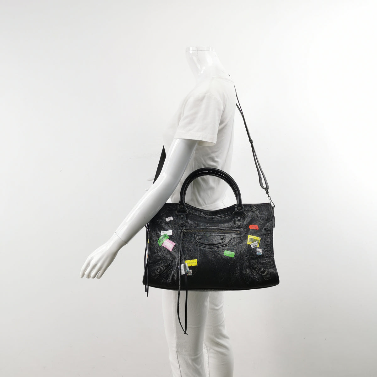 Balenciaga Classic City Medium Printed Sticker