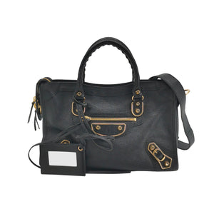 Balenciaga City Metallic Edge Small Black