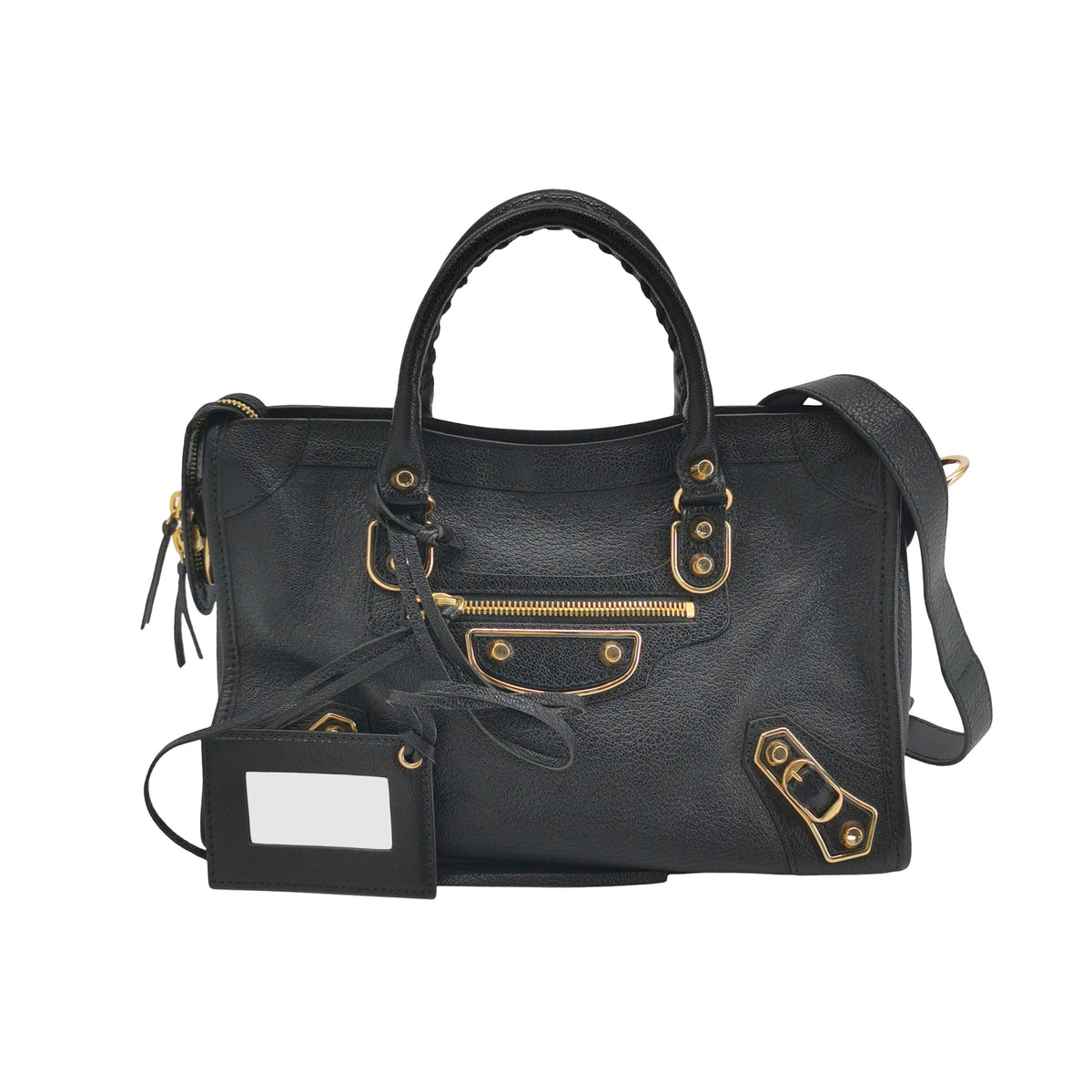 Balenciaga City Metallic Edge Small Black