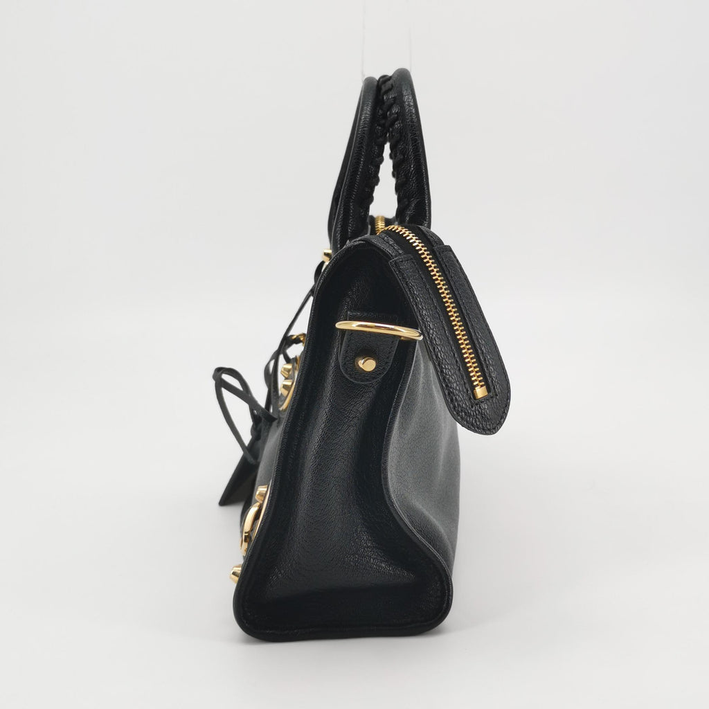 Balenciaga City Metallic Edge Small Black