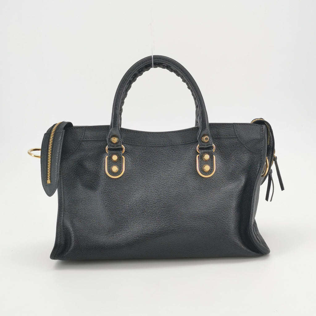 Balenciaga City Metallic Edge Small Black