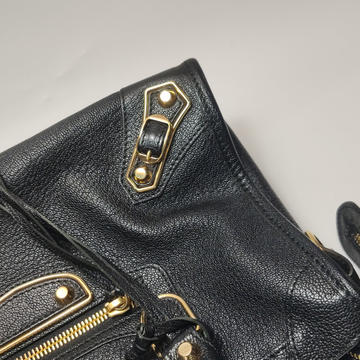 Balenciaga City Metallic Edge Small Black