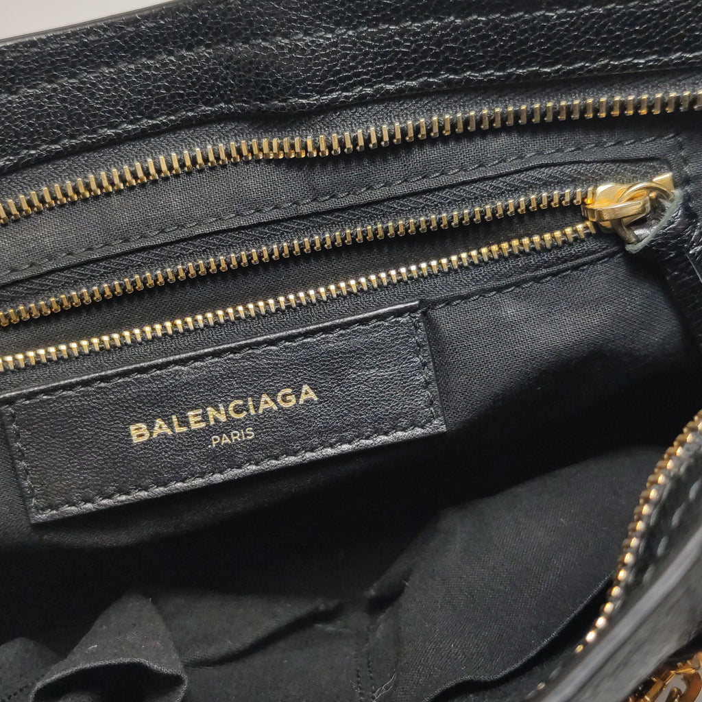 Balenciaga City Metallic Edge Small Black