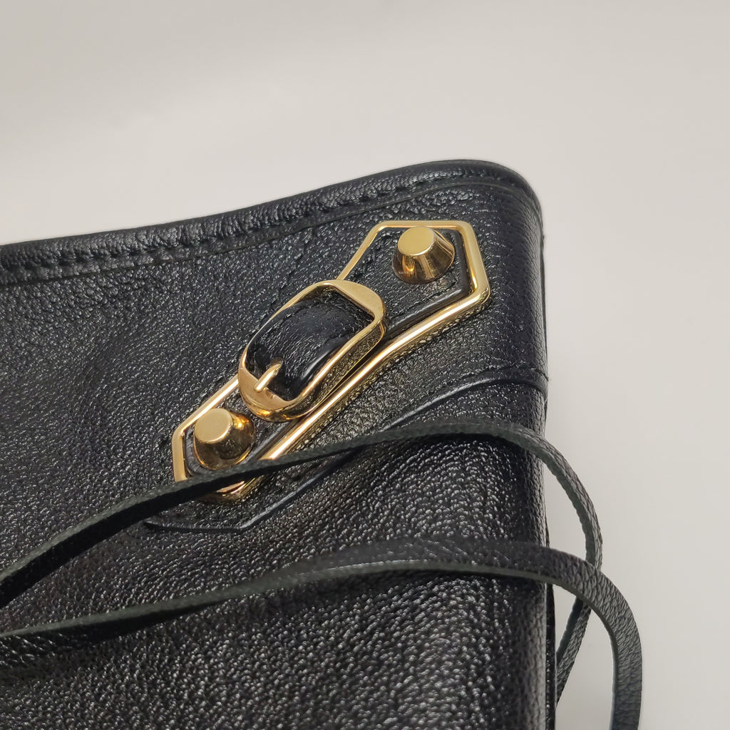 Balenciaga City Metallic Edge Small Black
