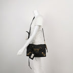 Balenciaga City Small Metallic Edge Black