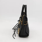 Balenciaga City Small Metallic Edge Black