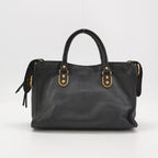 Balenciaga City Small Metallic Edge Black