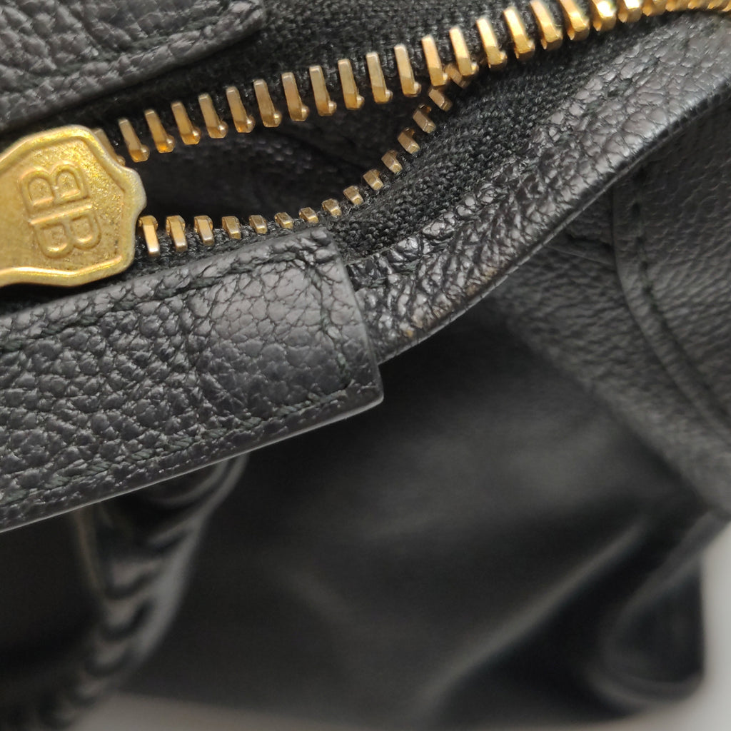 Balenciaga City Small Metallic Edge Black