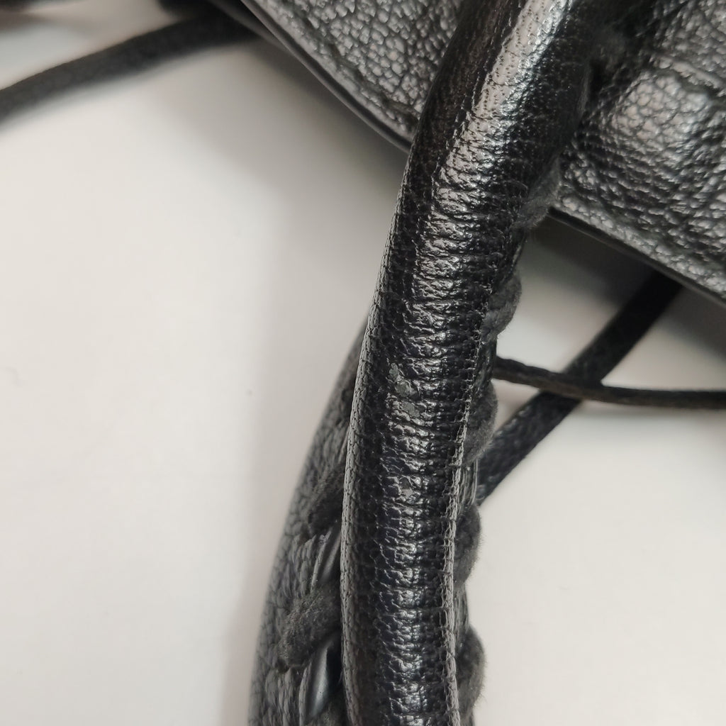 Balenciaga City Small Metallic Edge Black