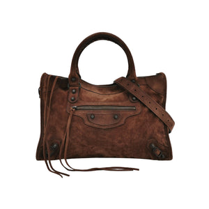 Balenciaga Le City Medium Suede