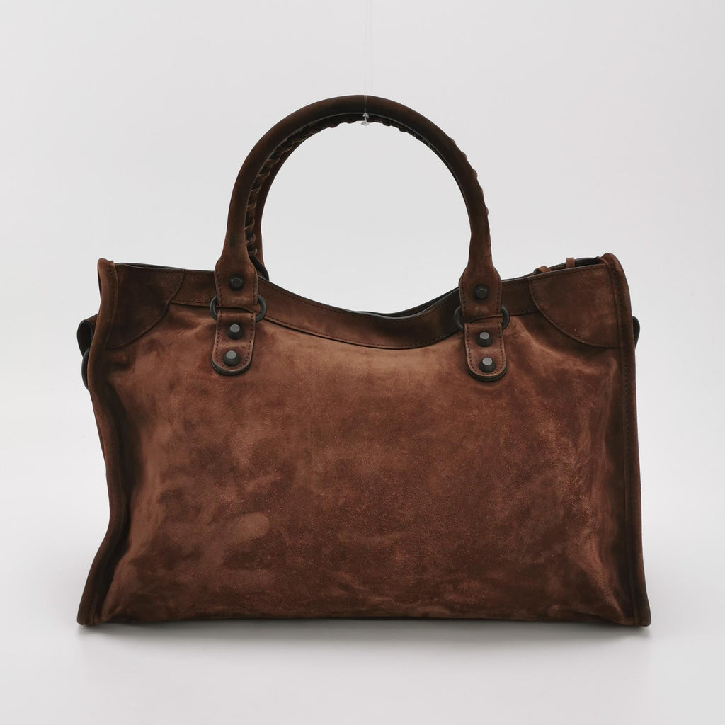 Balenciaga Le City Medium Suede