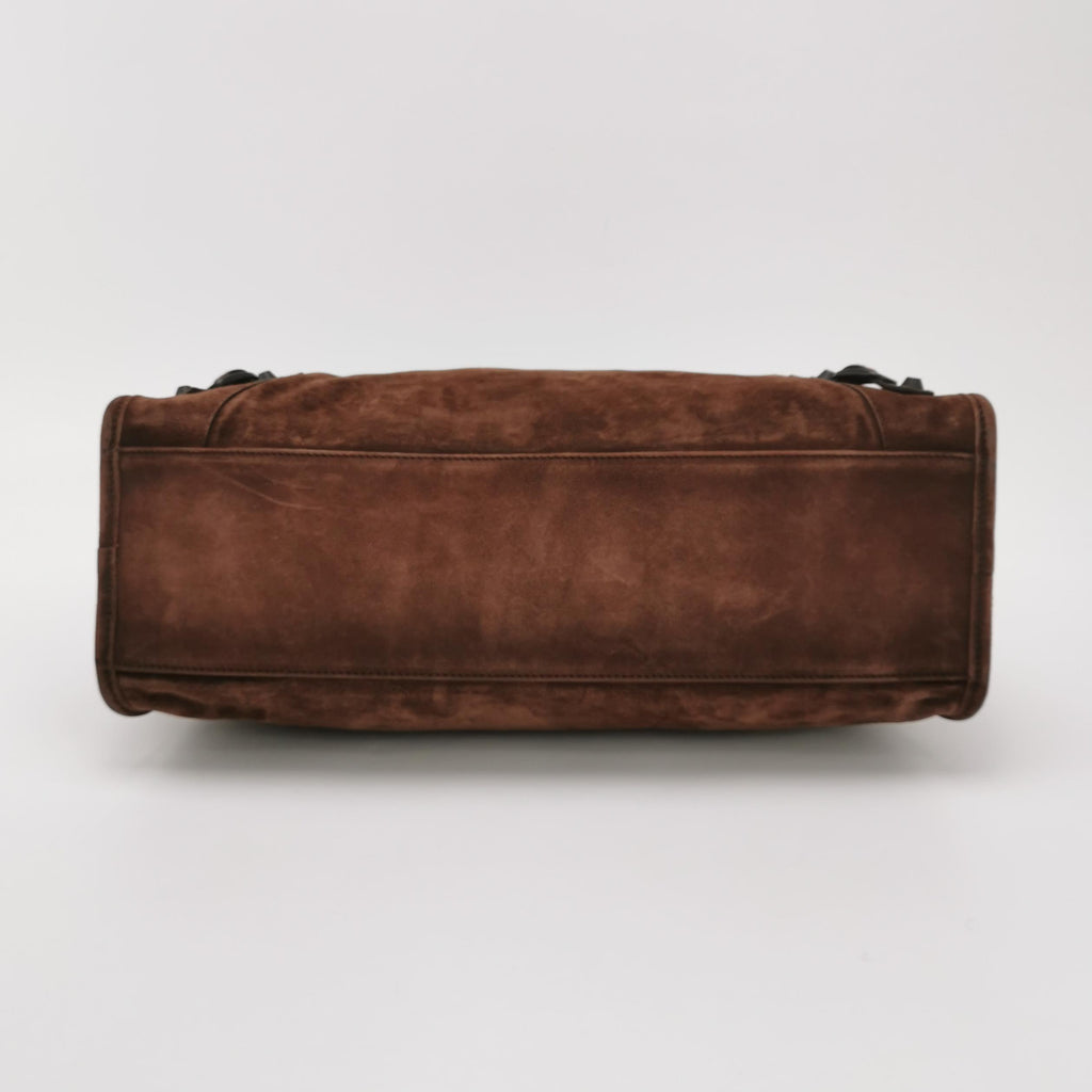 Balenciaga Le City Medium Suede
