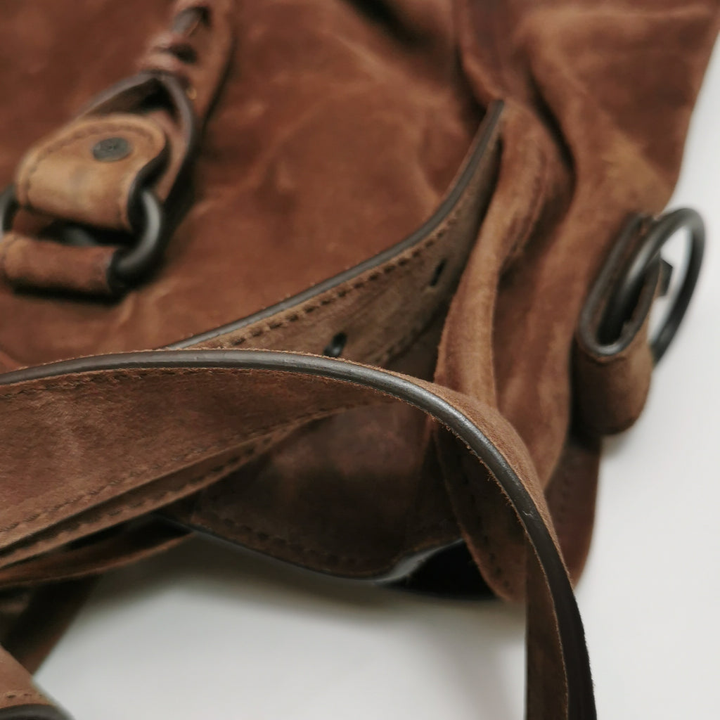 Balenciaga Le City Medium Suede