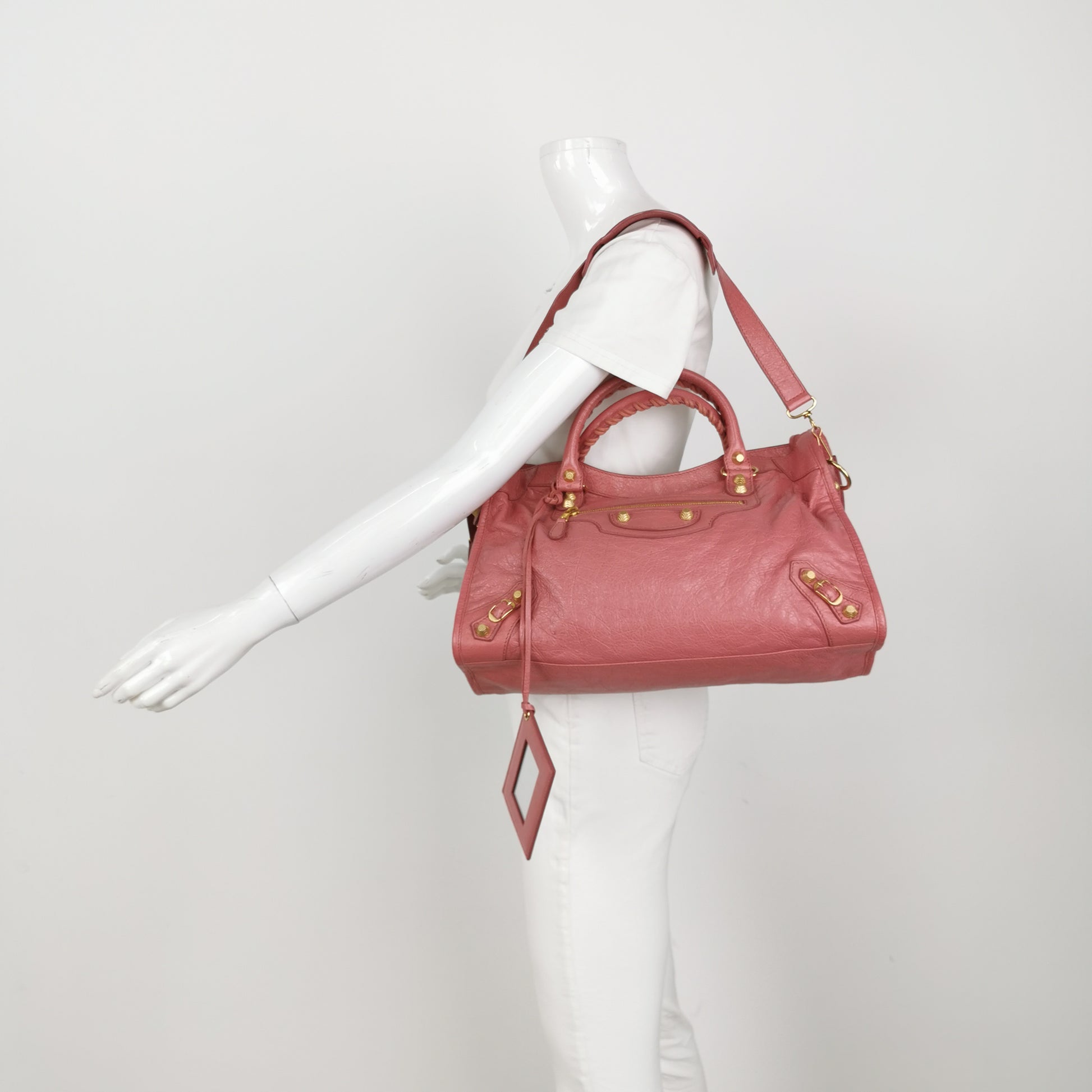 Balenciaga Classic Giant City Medium Rose Bruyere