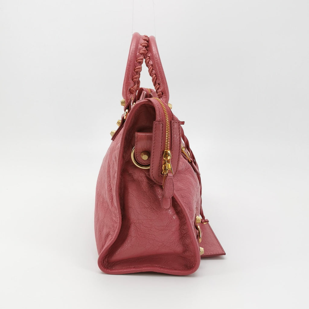 Balenciaga Classic Giant City Medium Rose Bruyere