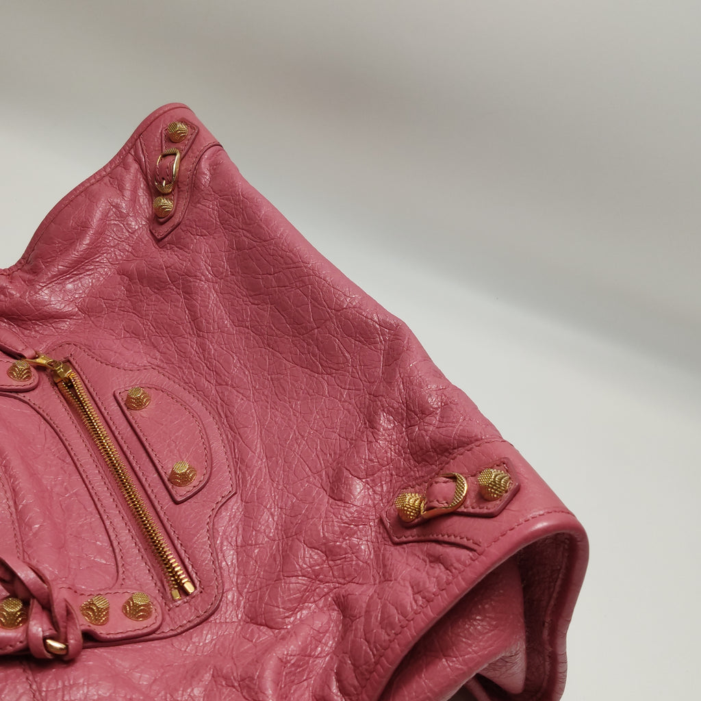 Balenciaga Classic Giant City Medium Rose Bruyere