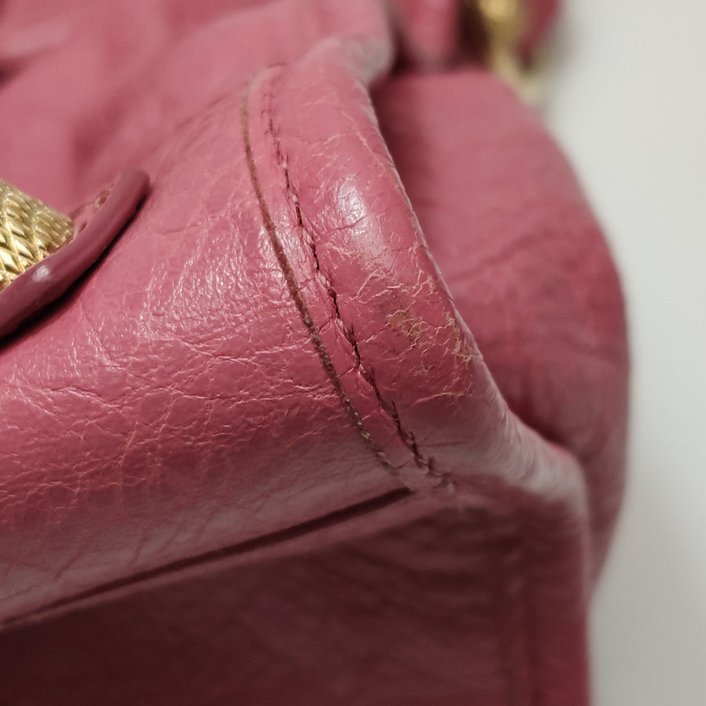 Balenciaga Classic Giant City Medium Rose Bruyere